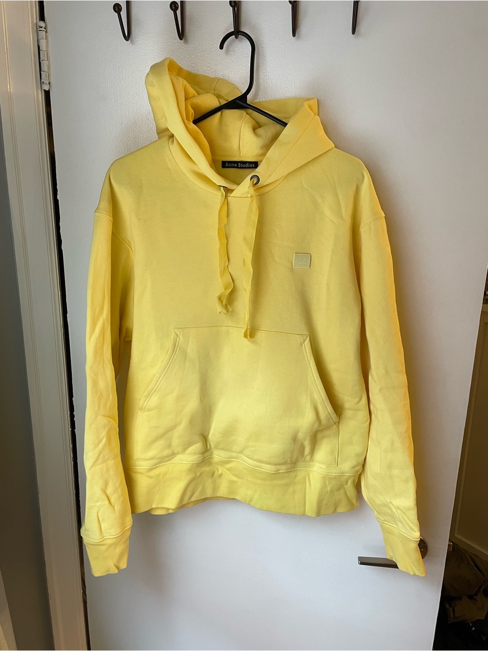 Acne Studios Lemon Yellow Hooded Sweatshirt
